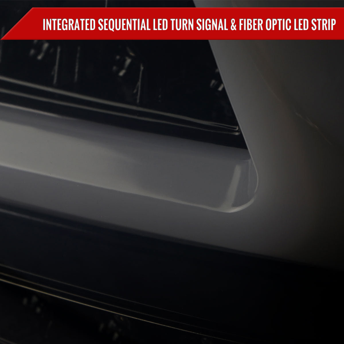 2015-2021 Subaru WRX  Sequential White Bar LED Tail Lights (Glossy Black Housing/Smoked Lens)