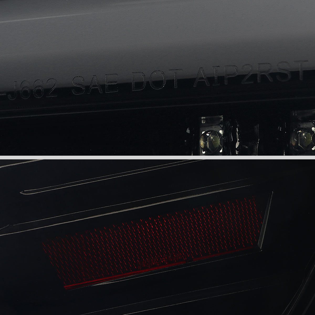 2015-2021 Subaru WRX  Sequential White Bar LED Tail Lights (Glossy Black Housing/Smoked Lens)