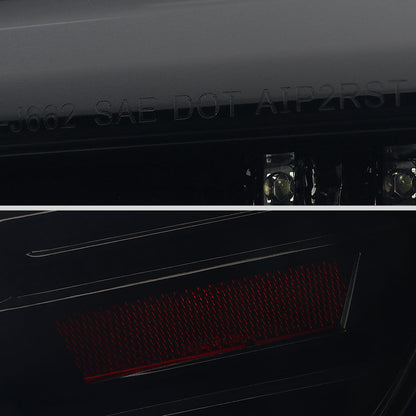2015-2021 Subaru WRX  Sequential White Bar LED Tail Lights (Glossy Black Housing/Smoked Lens)