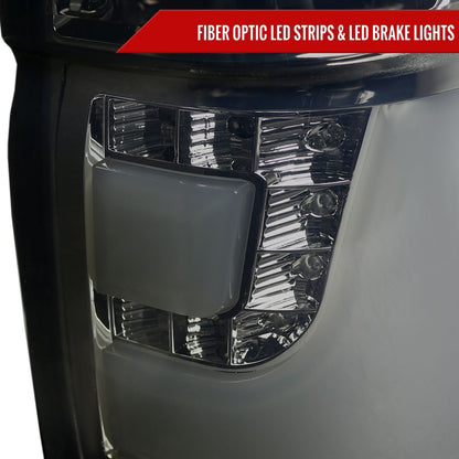 2000-2006 BMW E53 X5 LED Tail Lights (Chrome Housing/Smoked Lens)
