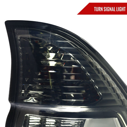 2000-2006 BMW E53 X5 LED Tail Lights (Chrome Housing/Smoked Lens)