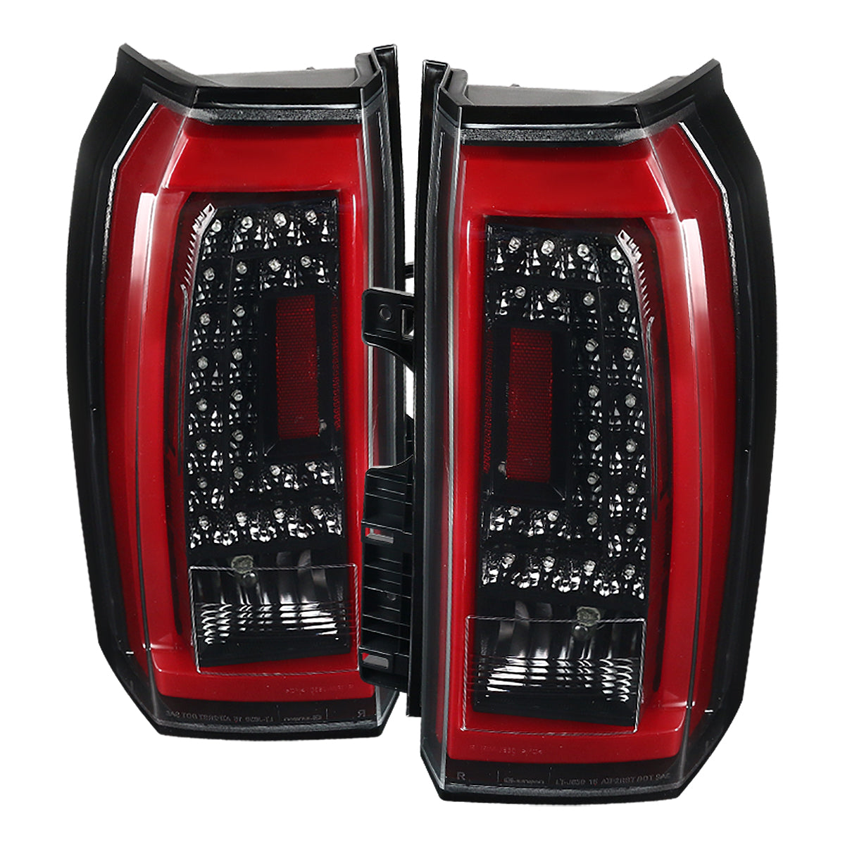 2015-2020 GMC Yukon/Yukon XL Denali SLE/SLT LED Tail Lights (Jet Black Housing/Clear Lens)