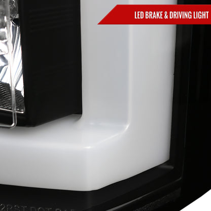2015-2020 GMC Yukon/Yukon XL LED Tail Lights (Matte Black Housing/Clear Lens)