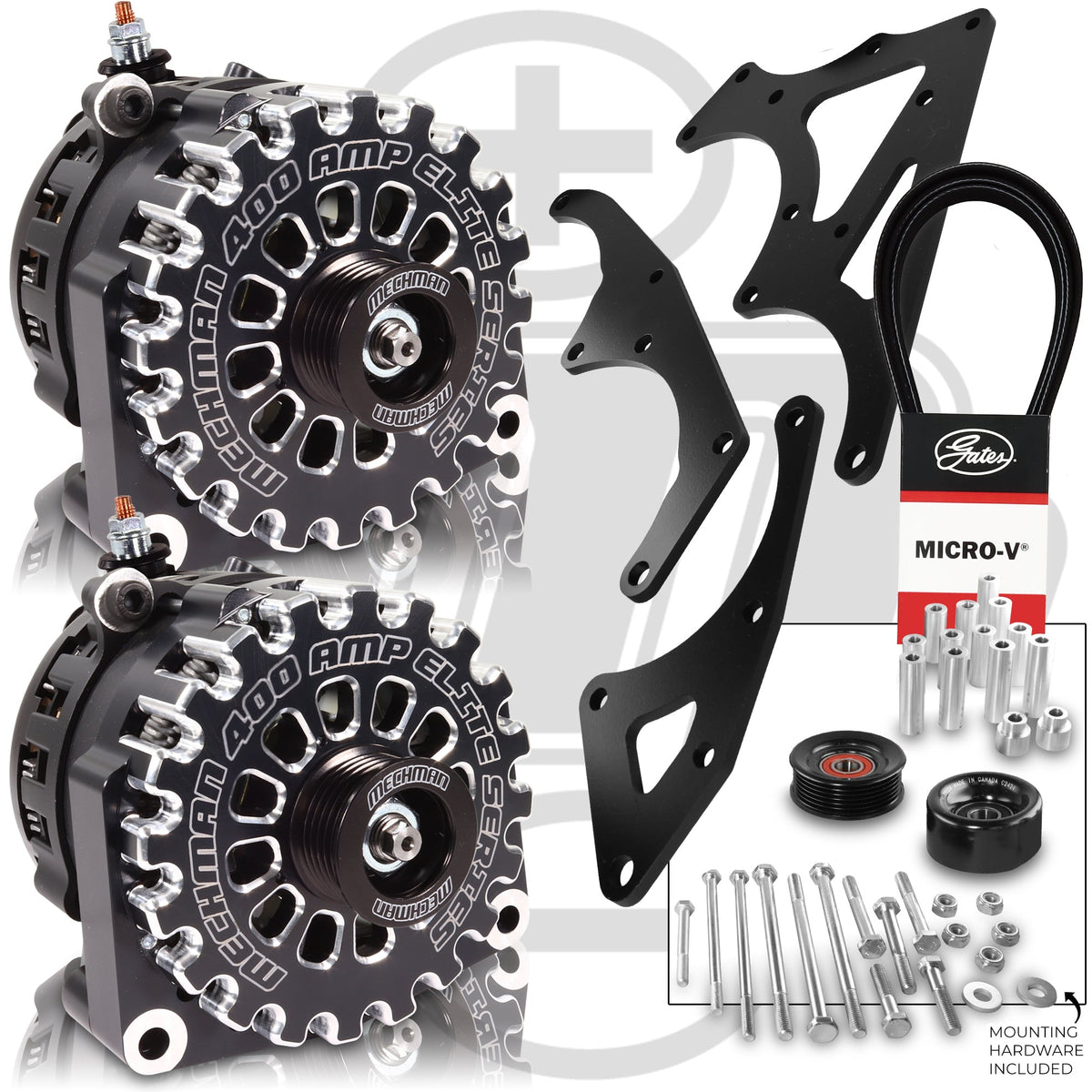 Mechman 800 Amp Black Dual Alternator Kit for 2014 - 2018 GM Trucks