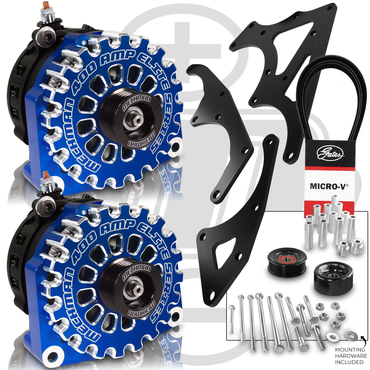 Mechman 800 Amp Blue Dual Alternator Kit for 2014 - 2018 GM Trucks