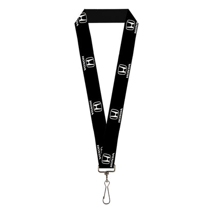 Lanyard - 1.0" - Honda Logo Black White