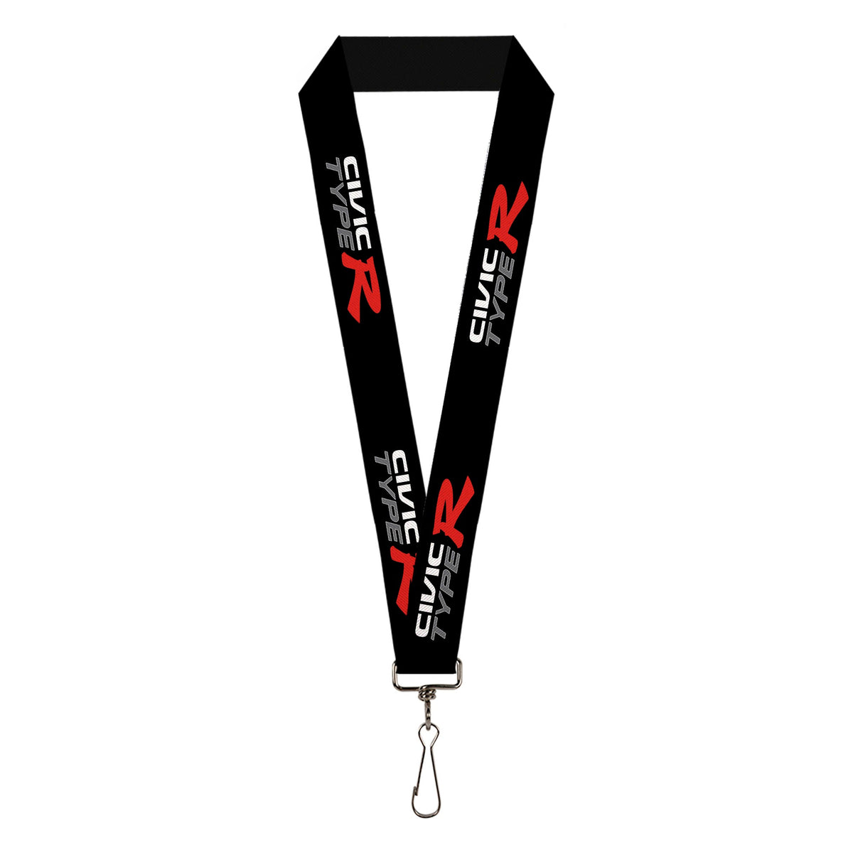 Lanyard - 1.0" - CIVIC TYPE R Black/White/Gray/Red