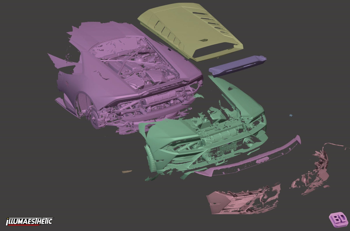 Lamborghini Huracan LP640-4 Evo 3D Scan (2019-2024)