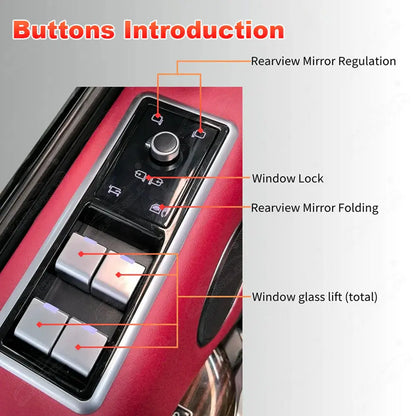 Car Window Lift Switch for Ranger Rover Vogue Sport L405 L494 2013-2017