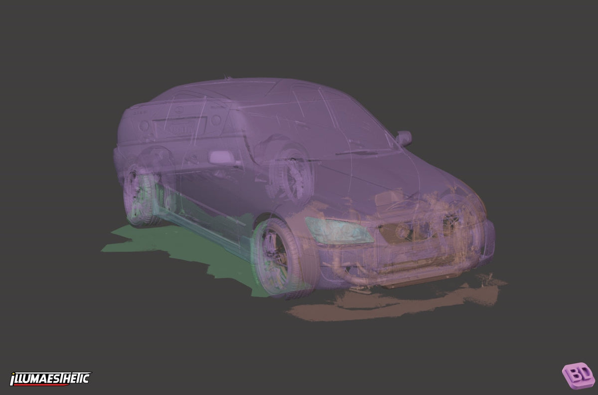 Lexus IS300 / Toyota Altezza (XE10) 3D Scan (1998–2005)