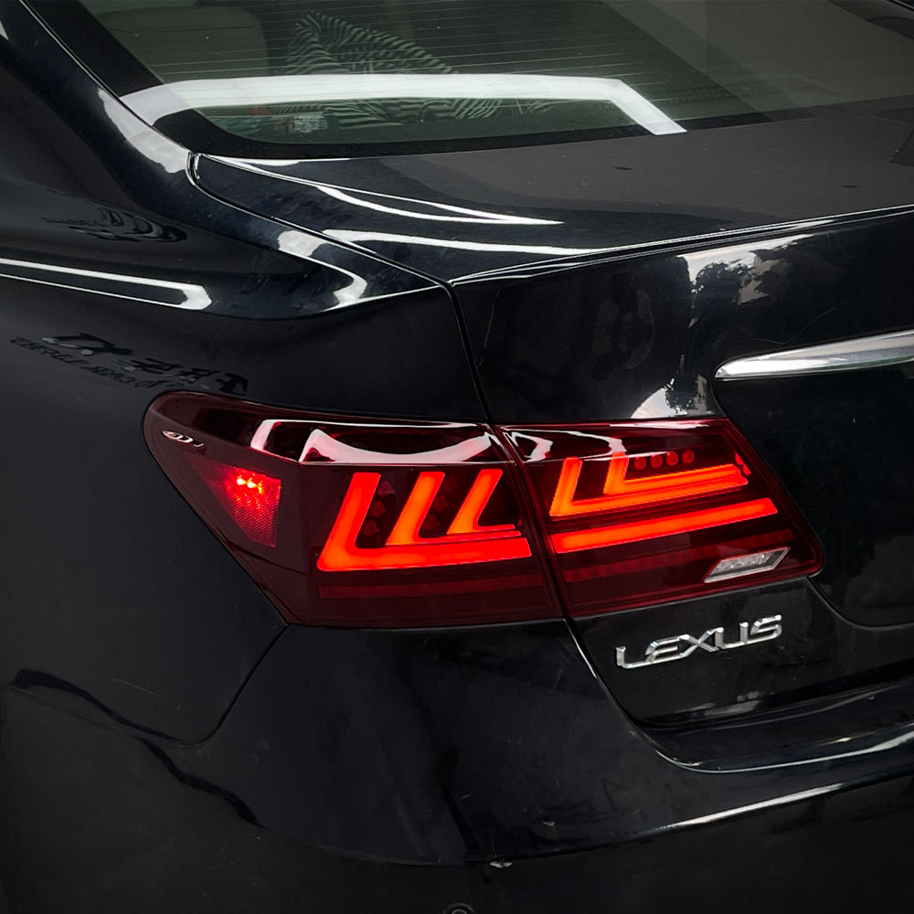 2006-2012 Lexus ES Series LED Tail Lights — Smoke & Red