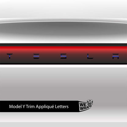 Blue Laser Sword Tesla Emblem Decals (Front + Back) | Model Y