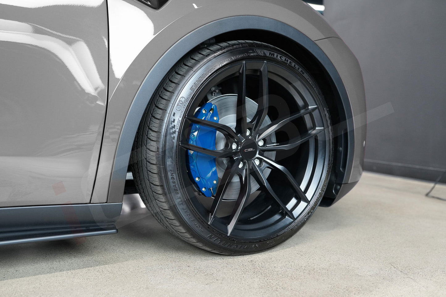 Tesla Model Y Brake Caliper Covers Aluminum Front & Rear Black 19-24 (4PCS)