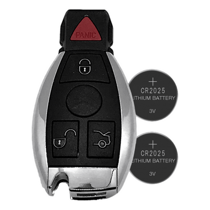Mercedes Benz 1997-2014 4 Button Fobik IYZ-3312 NEC 2 Battery (4 Pack)