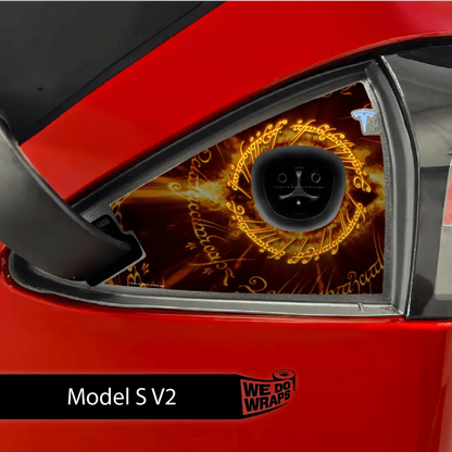 One Ring Tesla Charge Port Wrap | Model S