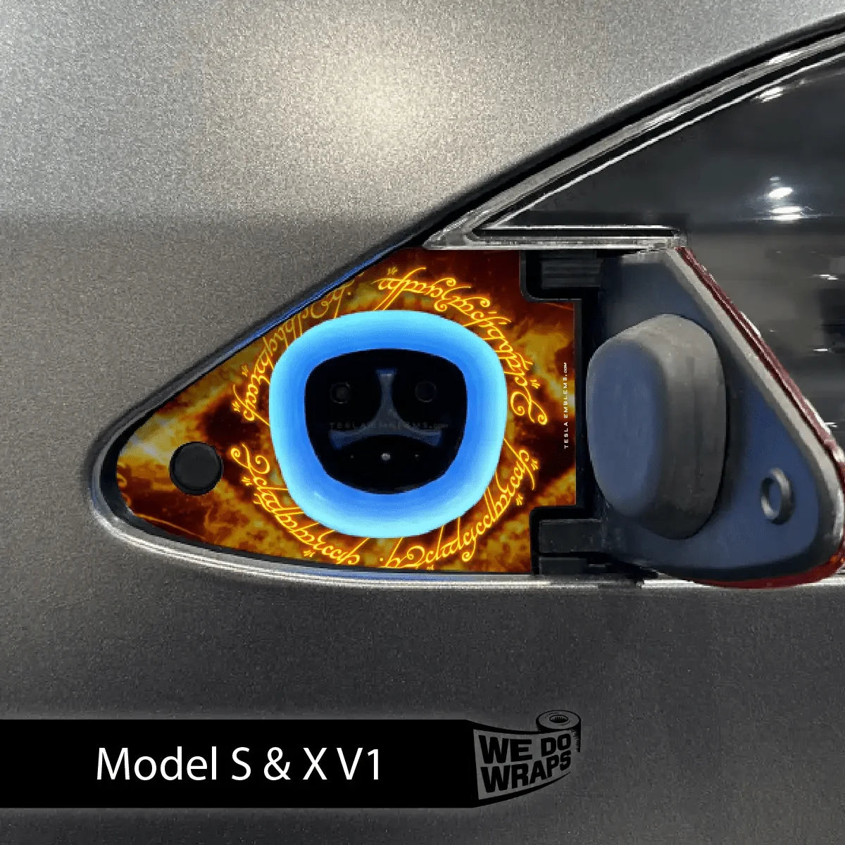 One Ring Tesla Charge Port Wrap | Model S