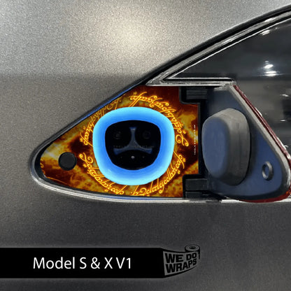 One Ring Tesla Charge Port Wrap | Model S