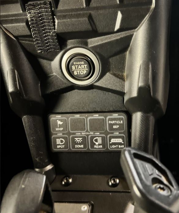 2017-2025 Can-Am X3 Switch-Pros 8 Lower Dash Plate