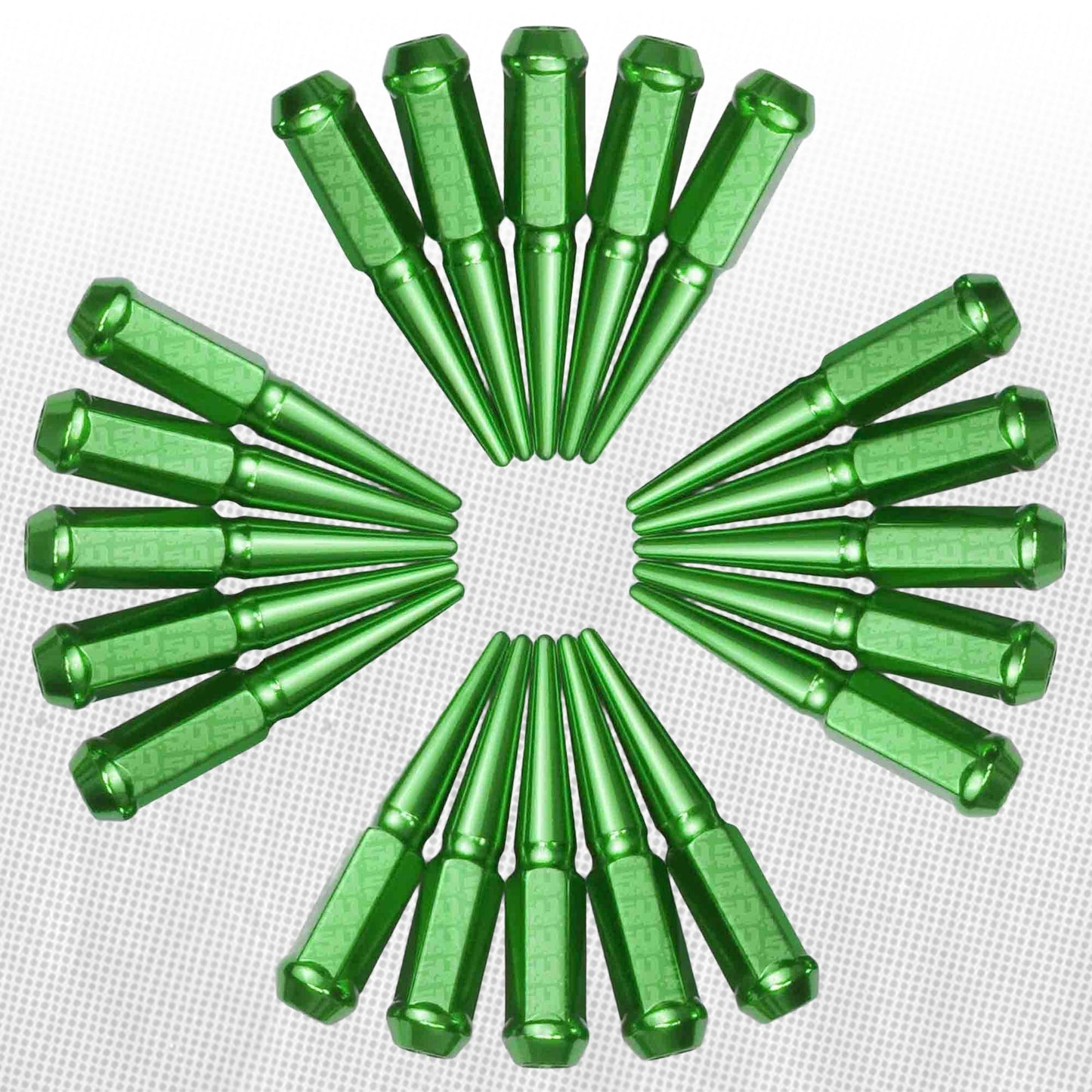 10x1.25mm Extended Spike Lug Nuts - 60 Degree Taper Seat