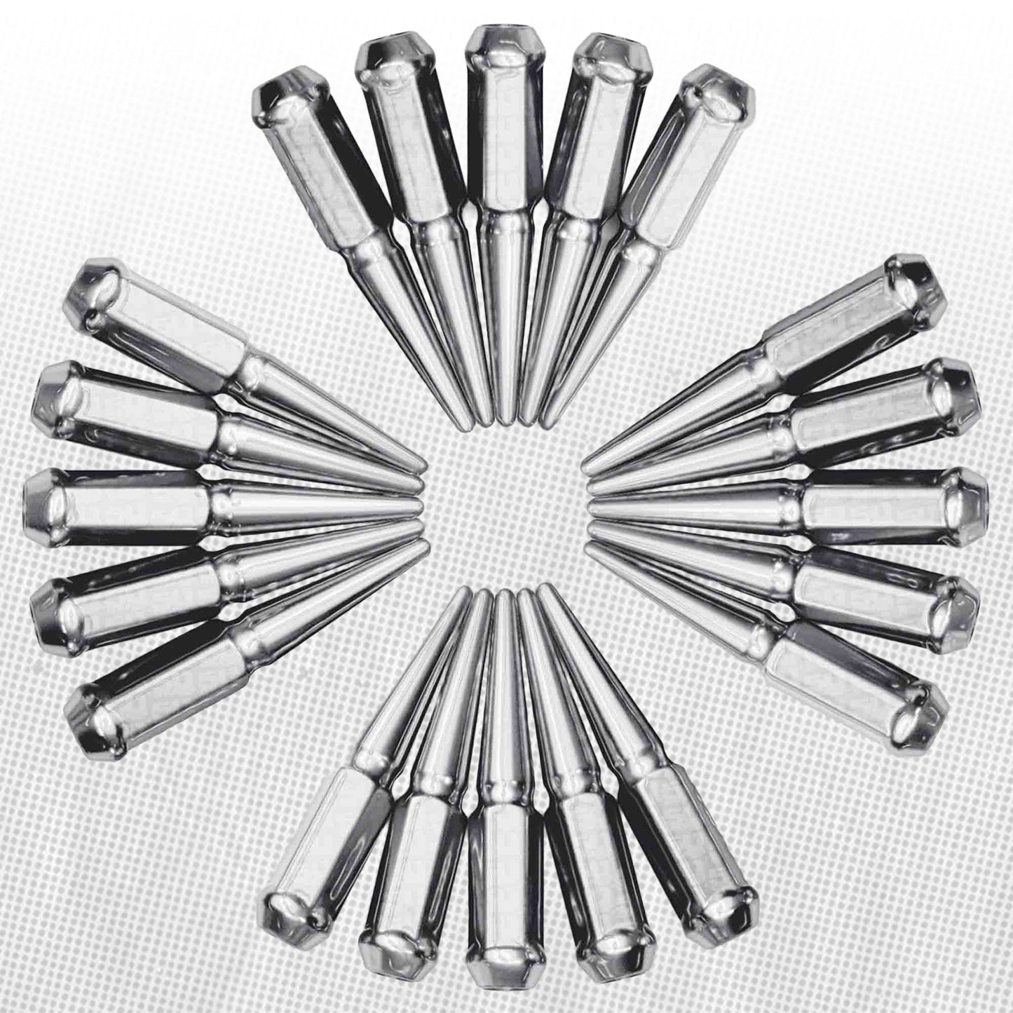 12x1.5mm Extended Spike Lug Nuts - 60 Degree Taper Seat
