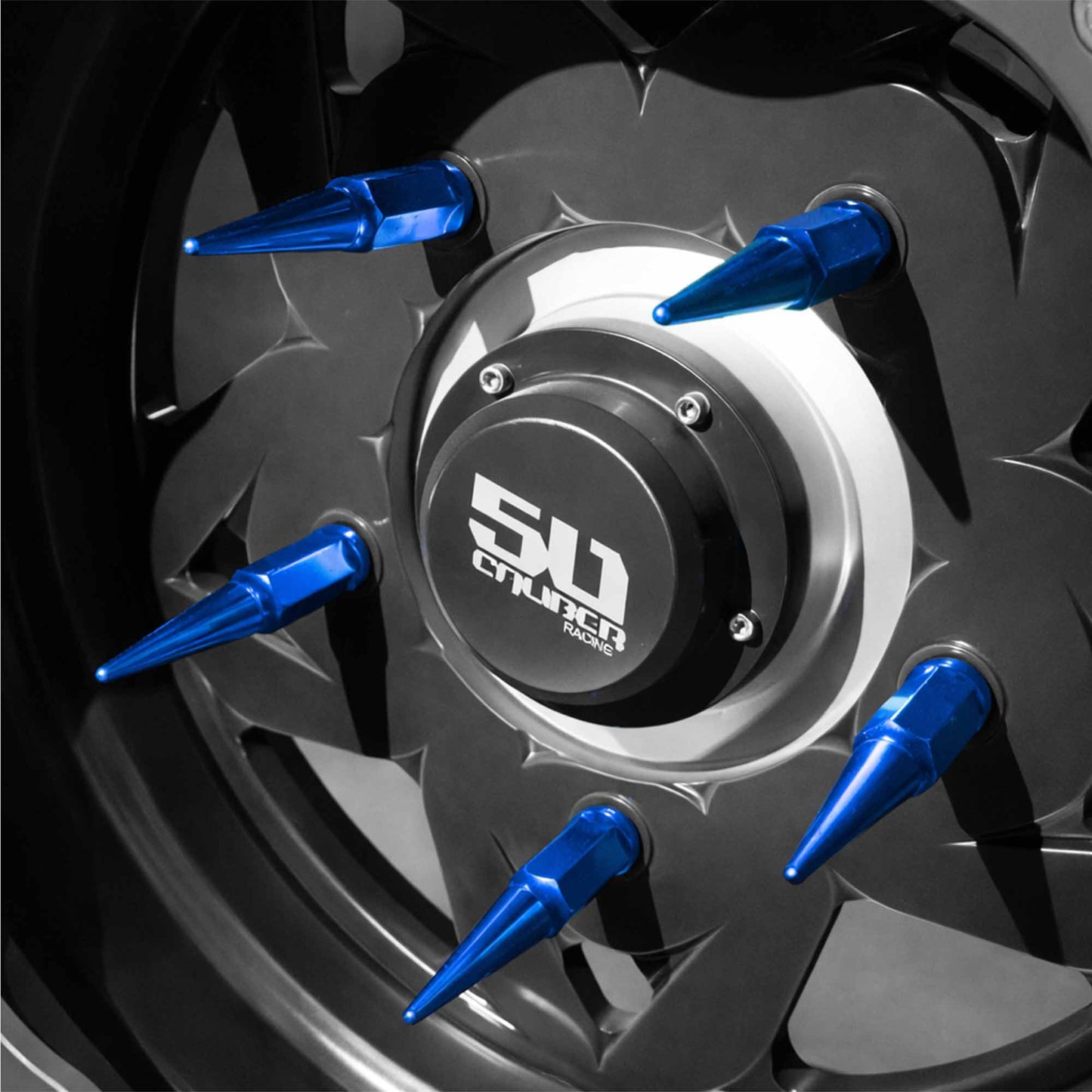 3/8-24 Extended Spike Lug Nuts - 60 Degree Taper Seat