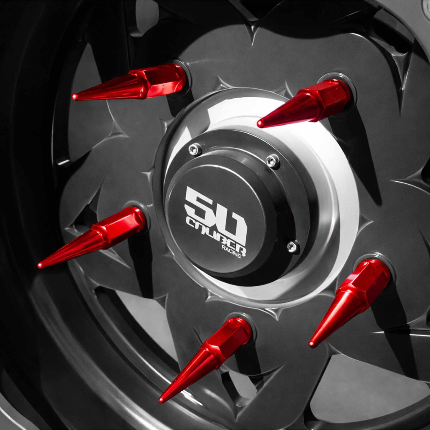 1/2 Inch Extended Spike Lug Nuts - 60 Degree Taper Seat