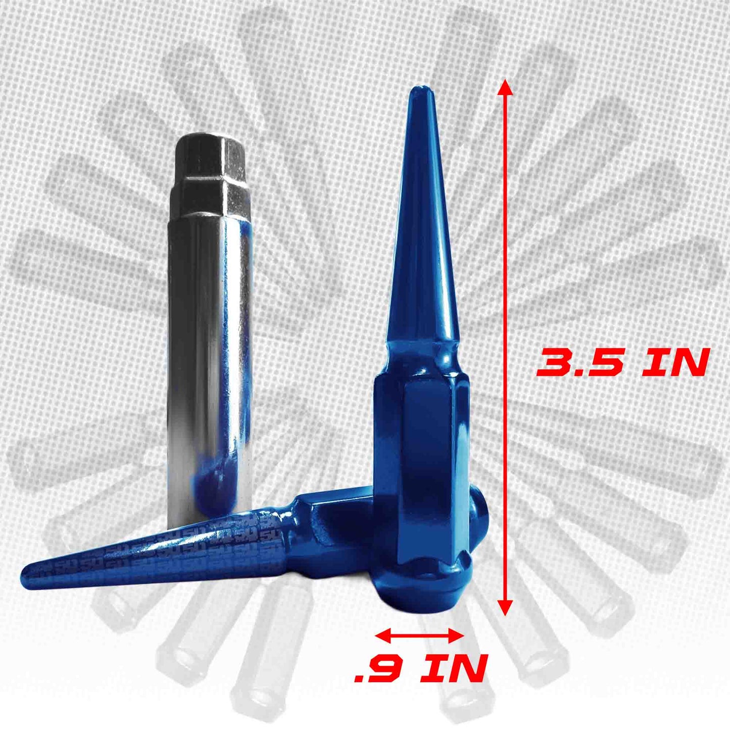 9/16 Extended Spike Lug Nuts - 60 Degree Taper Seat