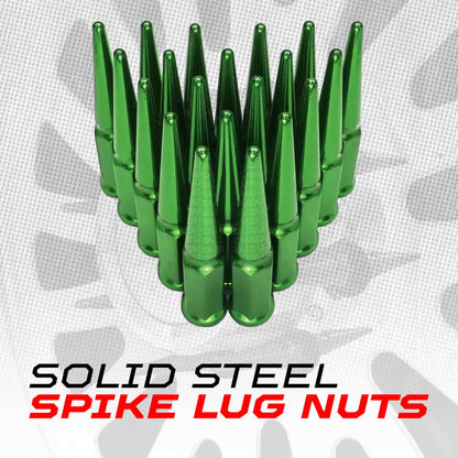 1/2 Inch Extended Spike Lug Nuts - 60 Degree Taper Seat