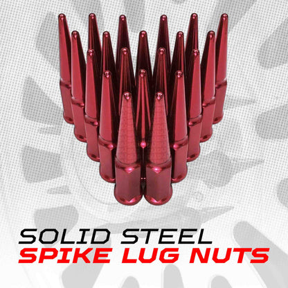14x2.0mm Extended Spike Lug Nuts - 60 Degree Taper Seat