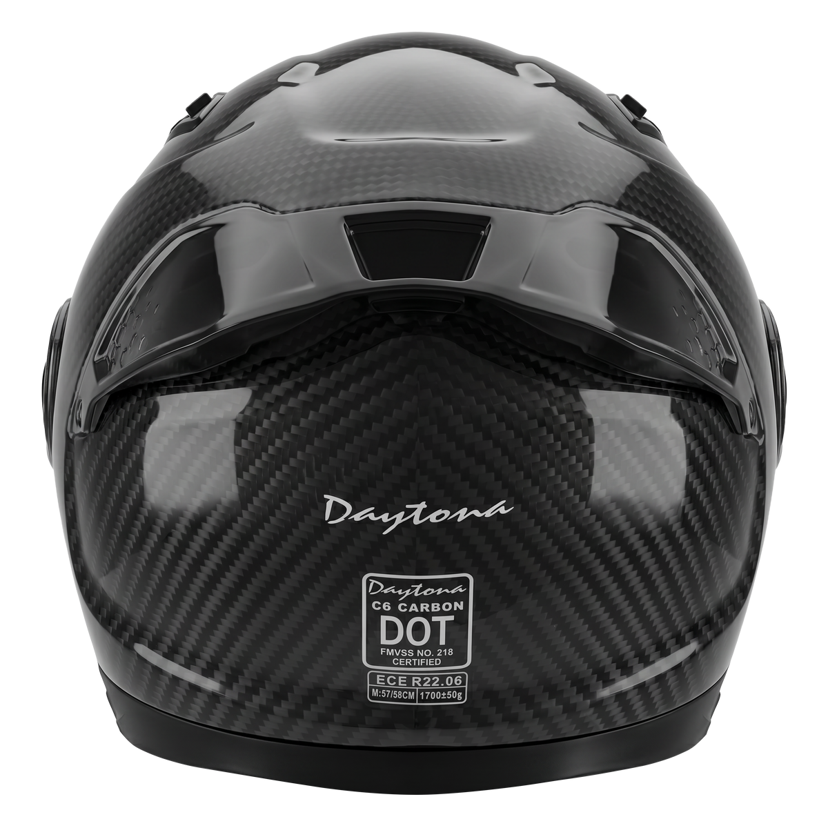 D.O.T. & ECE Daytona C6 PRO- Grey Carbon Fiber