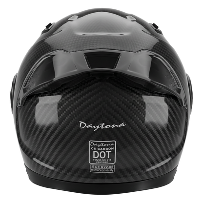 D.O.T. & ECE Daytona C6 PRO- Grey Carbon Fiber
