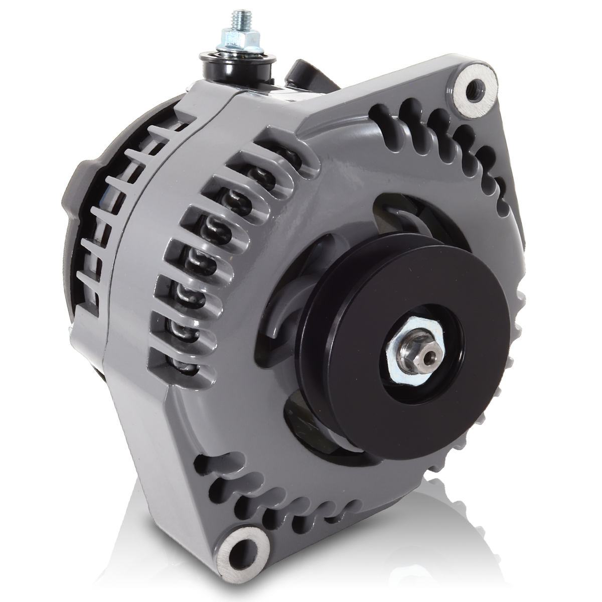 Mechman 170 Amp Marine Alternator Ski / Wake Boats 12SI 6.61in Bolt Pattern - V-Belt Pulley