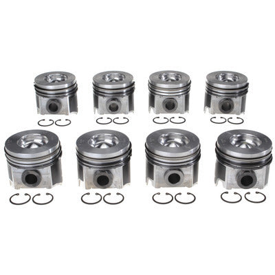 PISTONS WITH RINGS SET OF 8