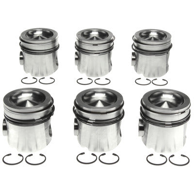 PISTONS WITH RINGS SET OF 6