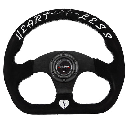 Flat Heart Steering Wheel + Short Hub Adapter Kit For Mazda Miata RX-7 RX-8 MX-3 MX-6