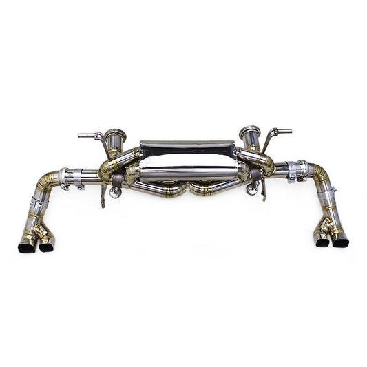 Titanium True F1 Valved Exhaust System for Audi R8 V8 V10 4.2 5.2 2017–23 Type 4S