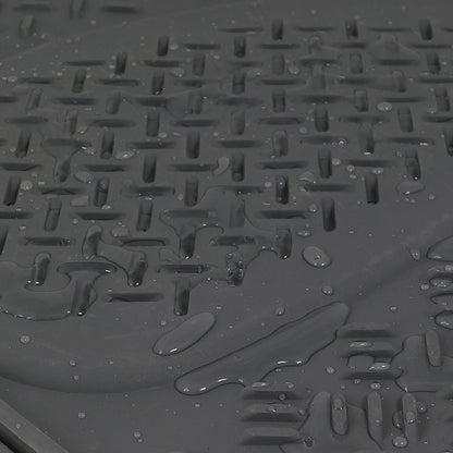 Universal PVC Rubber Floor Mats - 3PC (Gray)