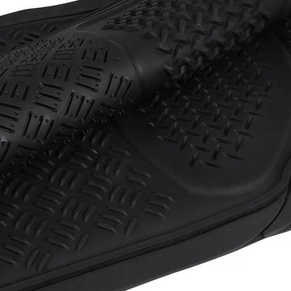 Universal PVC Rubber Non-Slip Floor Mats - 4PC (Black)