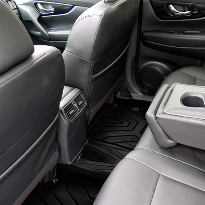 2014-2020 Nissan Rogue All Weather TPE 3 PC Black Floor Mats