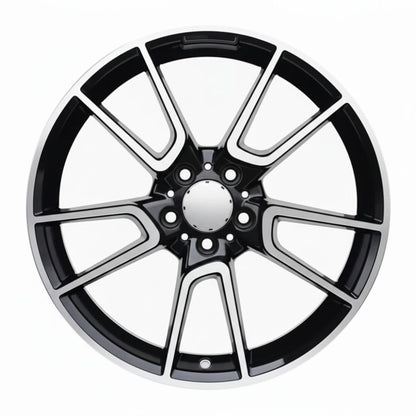 MB10 20x8.5 5x112 +38 66.6 Black Machined Face