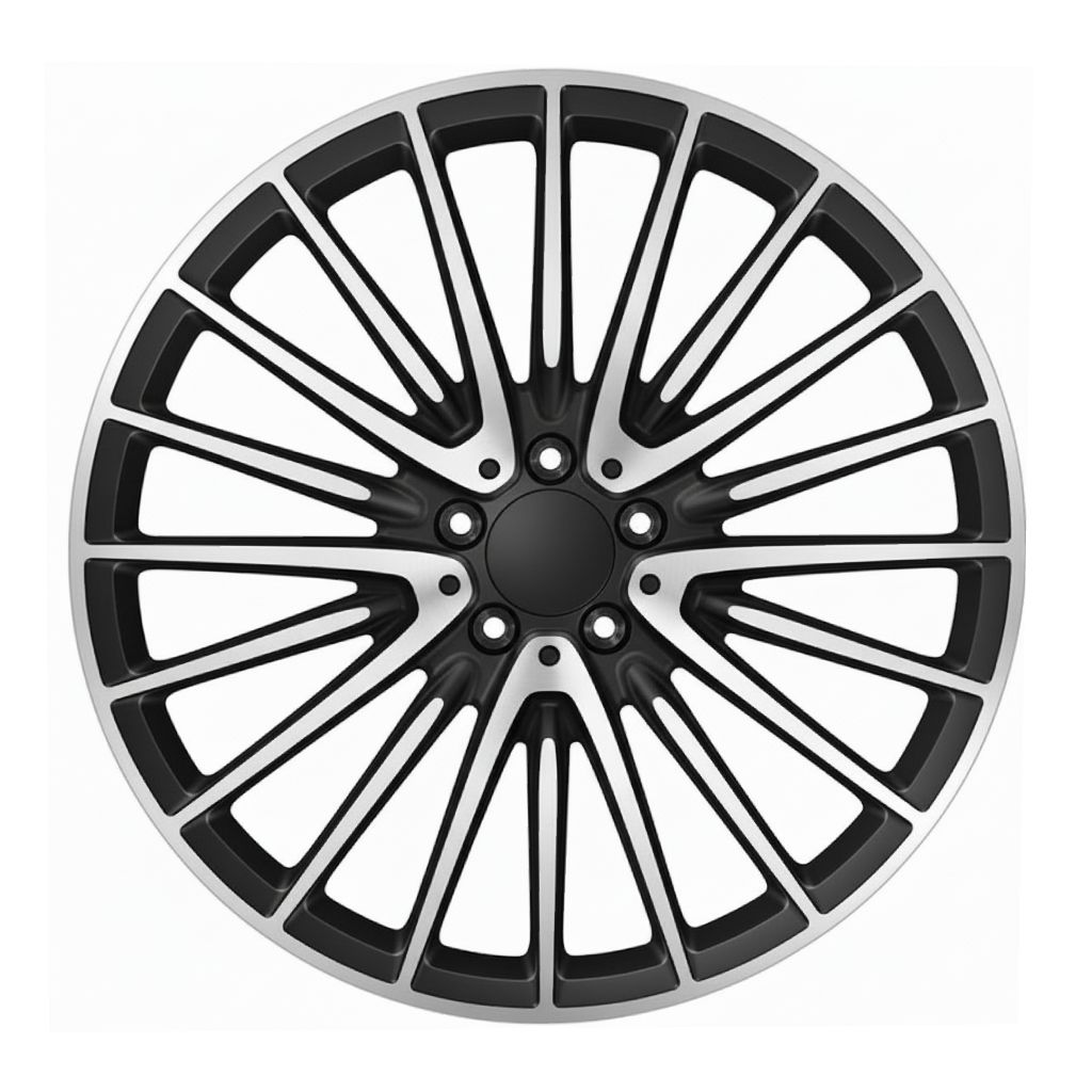 MB15 19x9.5 5x112 +40 66.6 Black Machined Face