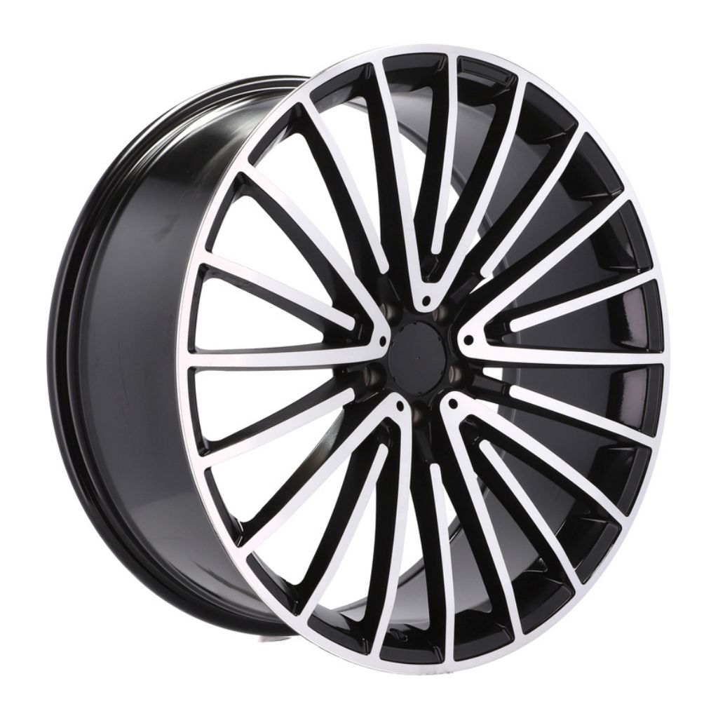 MB15 19x9.5 5x112 +40 66.6 Black Machined Face
