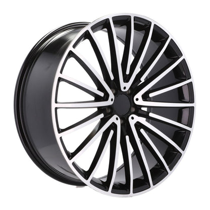 MB15 19x9.5 5x112 +40 66.6 Black Machined Face