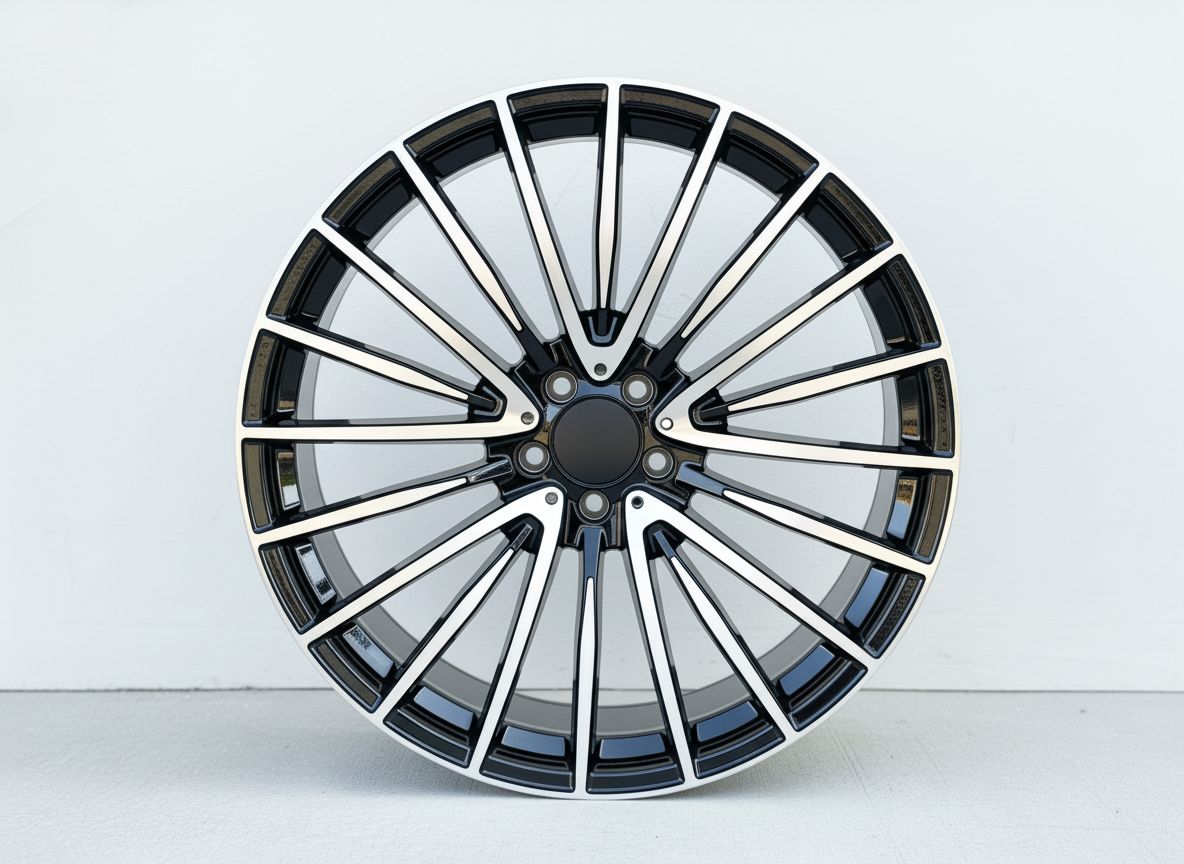 MB15 20x8.5 5x112 +35 66.6 Black Machined Face