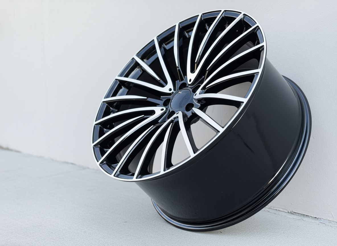 MB15 18x8.5 5x112 +35 66.6 Black Machined Face
