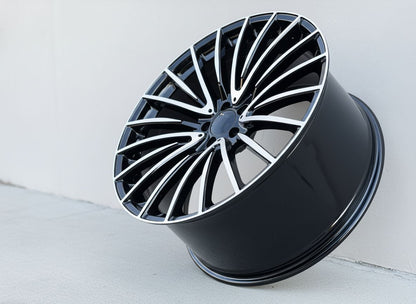 MB15 20x9.5 5x112 +40 66.6 Black Machined Face