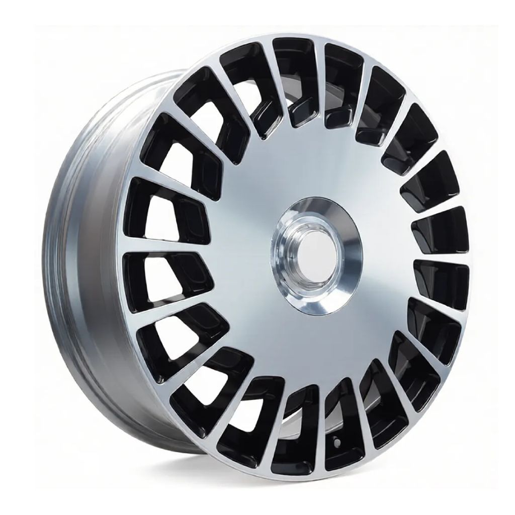 MB16 20x8.5 5x112 +35 66.6 Black Machined Face
