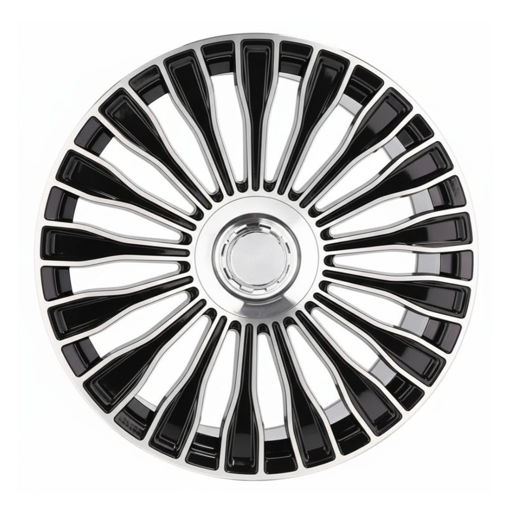 MB17 20x8.5 5x112 +35 66.6 Gloss Black Machined Face