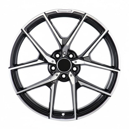 MB19 18x8.5 5x112 +38 66.6 Black Machined Face