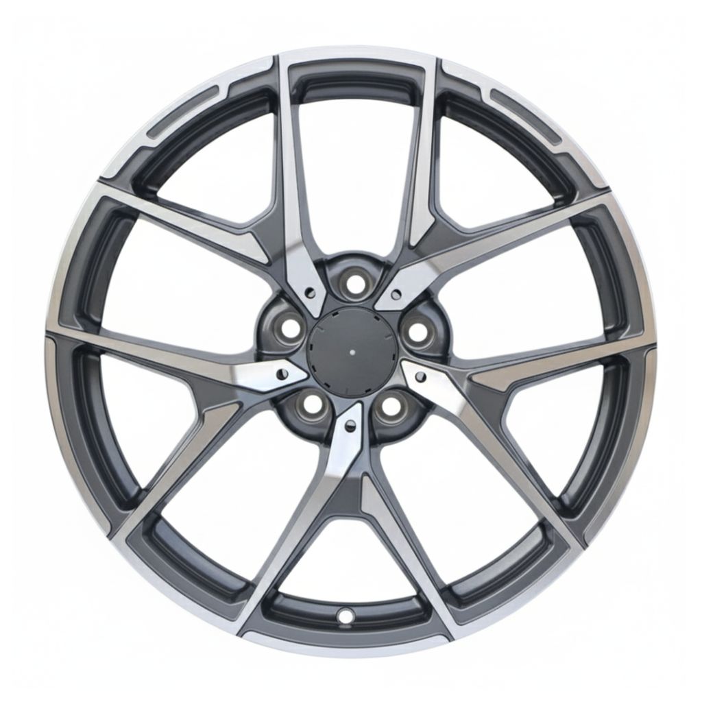 MB19 18x9.5 5x112 +35 66.6 Gunmetal Machined Face